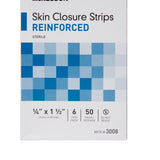 McKesson Skin Closure Strip 1/4 X 1-1/2 Inch Nonwoven Material Reinforced Strip White (876307_PK) 1/PK