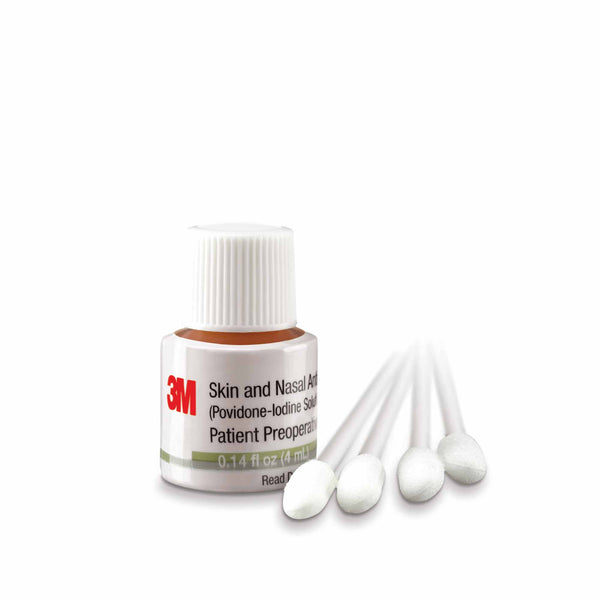 3M™ Skin and Nasal Antiseptic 4 mL Bottle 5% Strength Povidone-Iodine NonSterile (739993_BX) 12/BX