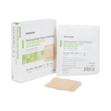 McKesson Foam Dressing 3 X 3 Inch With Border Film Backing Silicone Gel Adhesive Square Sterile (886431_BX) 10/BX