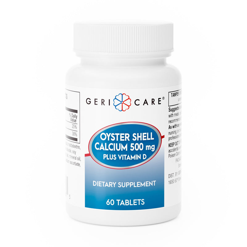 Geri-Care® Joint Health Supplement Oyster Shell 500 mg Strength Tablet 60 per Bottle (774605_BT) 1/BT