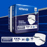 Attends® Bariatric Unisex Adult Absorbent Underwear Pull On with Tear Away Seams 3X-Large Disposable Heavy Absorbency (1184056_PK) 10/PK