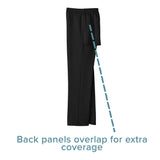 Silverts® Adaptive Pants Back Overlap 3X-Large Black Female (1219553_EA) 1/EA
