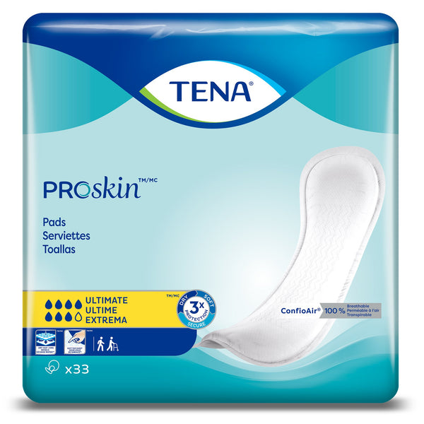 TENA ProSkin™ Ultimate Bladder Control Pad 16 Inch Length Heavy Absorbency Dry-Fast Core™ One Size Fits Most (1038754_CS) 99/CS