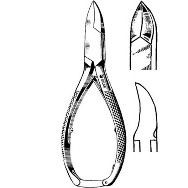 Sklar Nail Nipper Concave Jaw 5-1/2 Inch Length German Stainless Steel (126362_EA) 1/EA