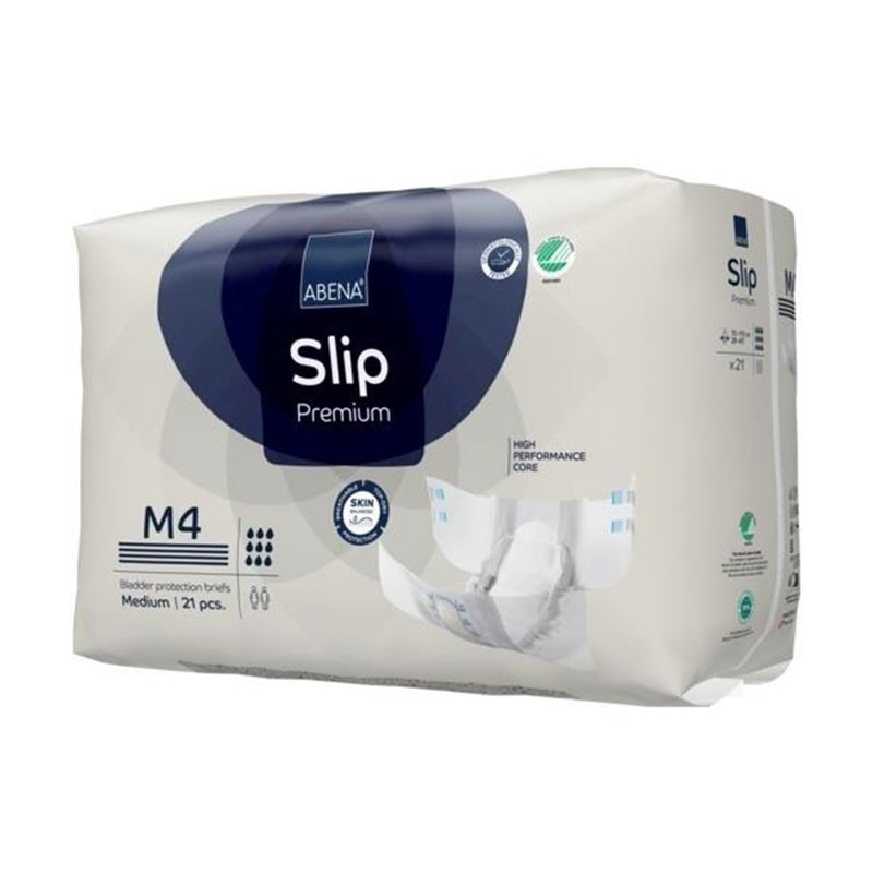 Abena® Slip Premium M4 Unisex Adult Incontinence Brief Medium Disposable Heavy Absorbency (1218203_PK) 21/PK