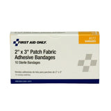 First Aid Only® Adhesive Strip 2 X 3 Inch Fabric Square Tan Sterile (862031_BX) 1/BX