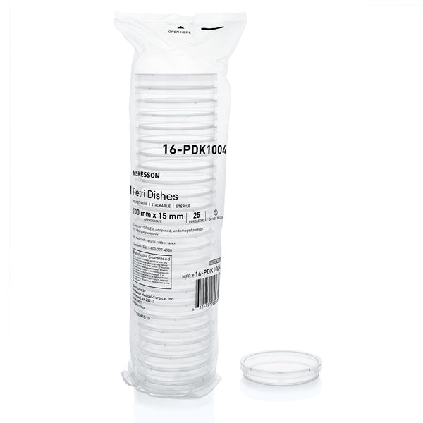 McKesson Petri Dish Polystyrene (1198176_SL) 25/SL