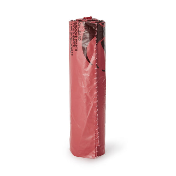 McKesson Biohazard Waste Bag Biohazard Symbol / Infectious Waste 40 to 45 gal. Red 40 X 46 Inch (315631_CS) 100/CS