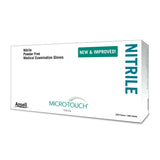 Micro-Touch® Nitrile Exam Glove Small NonSterile Nitrile Standard Cuff Length Textured Fingertips Blue Chemo Tested (703150_CS) 10/CS