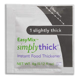 SimplyThick® Easy Mix Food and Beverage Thickener 4 oz. Individual Packet Unflavored Gel IDDSI Level 1 Slightly Thick (1190408_BX) 300/BX