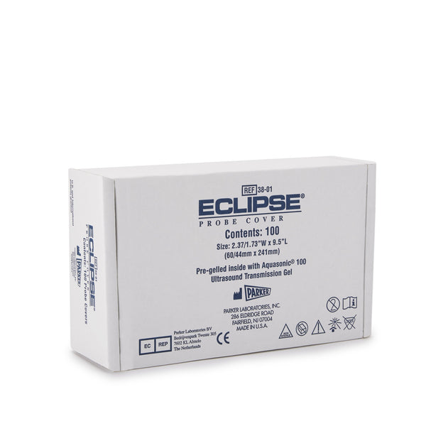 Eclipse® Ultrasound Probe Cover 2-1/2 Inch tapered to 1-3/4 X 9-1/2 Inch Polyisoprene NonSterile Tapered (316682_BX) 100/BX