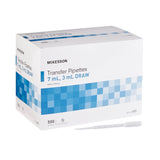 McKesson Transfer Pipette 7.5 mL 0.5 to 3 mL Graduation Increments NonSterile (911826_BX) 1/BX