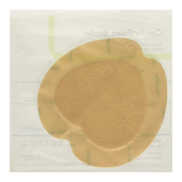 ComfortFoam™ Border Foam Dressing 7-1/5 X 7-1/5 Inch With Border Waterproof Backing Silicone Adhesive Sacral Sterile (944933_EA) 1/EA