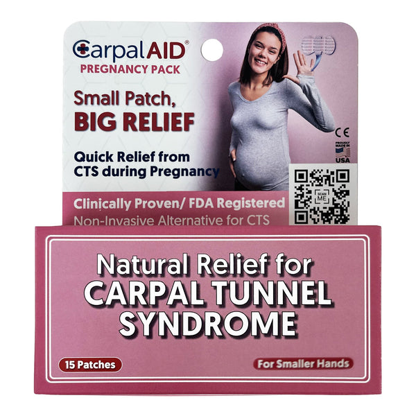 Carpal AID® Patch Pregnancy Hand-Based Carpal Tunnel Support Plastic Left or Right Hand Clear Small (1233612_CS) 720/CS
