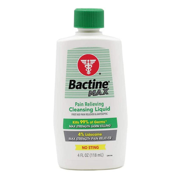Bactine® MAX Pain Relieving Antiseptic BZK (Benzalkonium Chloride) / Lidocaine HCl Topical Liquid 4 oz. Bottle (1143885_EA) 1/EA