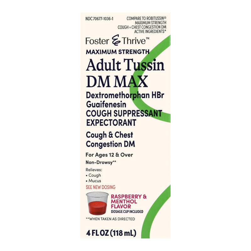 Foster & Thrive™ Cold and Cough Relief 20 mg; 400 mg / 20 mL Strength Liquid 4 oz. (1238986_EA) 1/EA