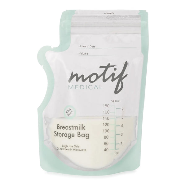 Motif Medical® Breast Milk Storage Bag 8 oz. Plastic (1196073_PK) 40/PK
