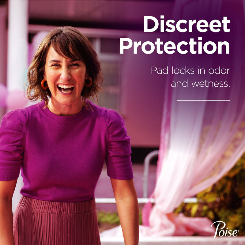 Poise® Bladder Control Pad 12.2 Inch Length Moderate Absorbency Sodium Polyacrylate Core Regular (518188_PK) 16/PK