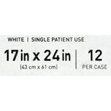 McKesson Bed Pillow 17 X 24 Inch White Single Patient Use (939596_EA) 1/EA