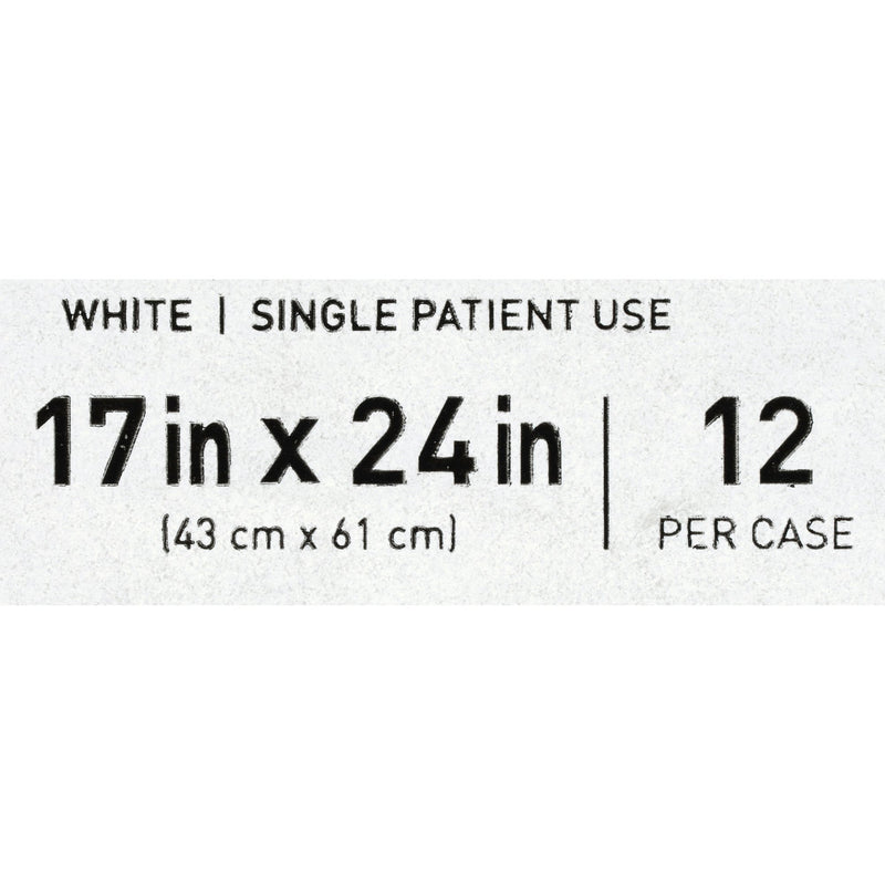 McKesson Bed Pillow 17 X 24 Inch White Single Patient Use (939596_EA) 1/EA