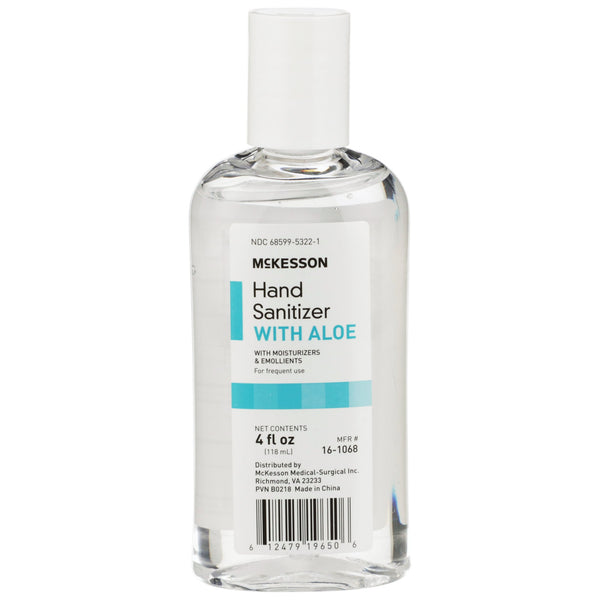 McKesson Hand Sanitizer with Aloe 4 oz. Ethyl Alcohol Gel Bottle (953790_EA) 1/EA