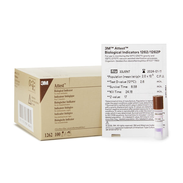 Attest™ Sterilization Biological Indicator Vial Steam (134484_CS) 400/CS