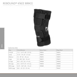 Ossur® Rebound® Knee Brace X-Large D-Ring / Hook and Loop Strap Closure 20-1/2 to 22-1/2 Inch Thigh Circumference Short Length Left or Right Knee (835440_EA) 1/EA