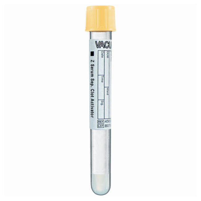 VACUETTE® Z Serum Sep Clot Activator Venous Blood Collection Tube Clot Activator / Separator Gel Additive 3.5 mL Pull Cap Polyethylene Terephthalate (PET) Tube (788747_CS) 1200/CS