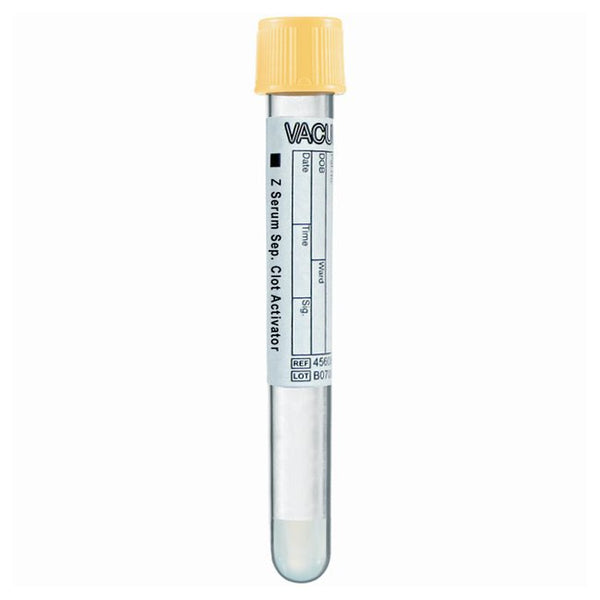 VACUETTE® Z Serum Sep Clot Activator Venous Blood Collection Tube Clot Activator / Separator Gel Additive 3.5 mL Pull Cap Polyethylene Terephthalate (PET) Tube (788747_BX) 50/BX