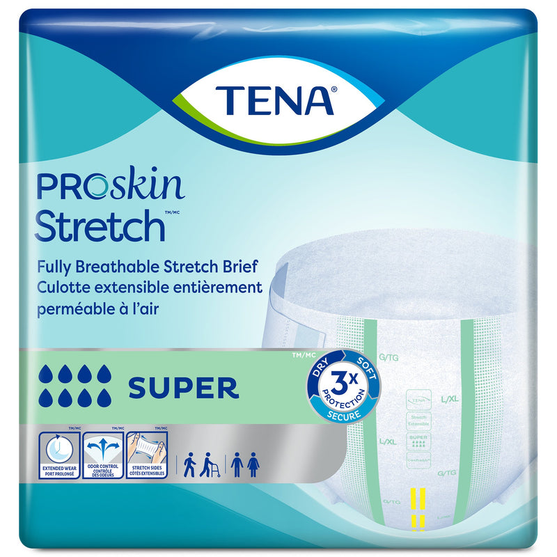 TENA ProSkin Stretch™ Super Unisex Adult Incontinence Brief Medium Disposable Heavy Absorbency (670604_BG) 1/BG