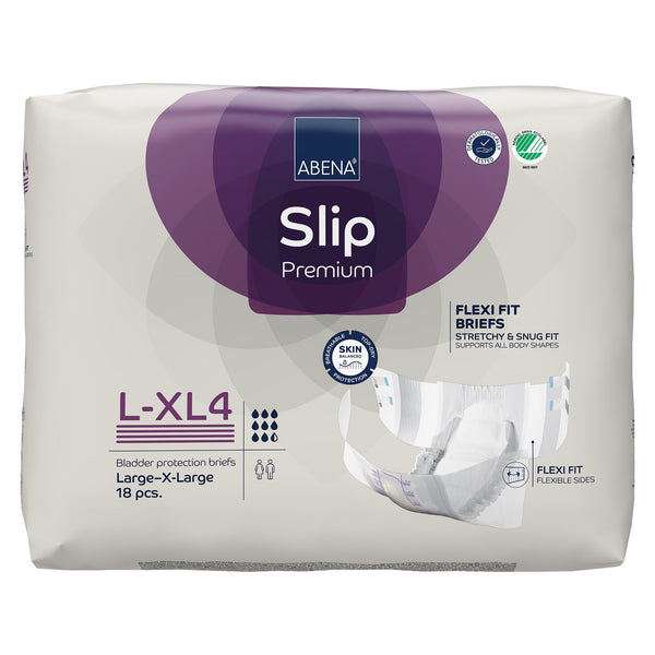 Abena Slip Flexi Fit Unisex Adult Incontinence Brief Large / X-Large Disposable Heavy Absorbency (1246196_PK) 18/PK