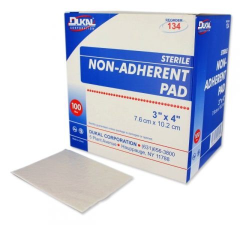 Dukal™ Non-Adherent Dressing 3 X 4 Inch Sterile 1 per Pack (327222_EA) 1/EA