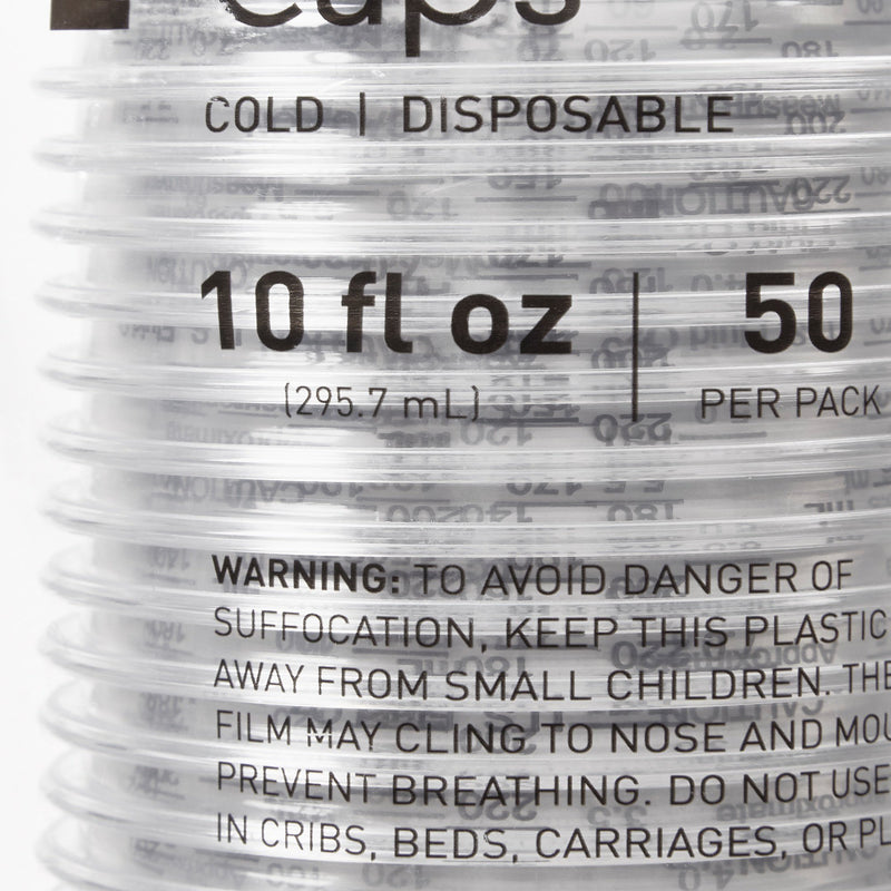 McKesson Drinking Cup 10 oz. Clear Polyethylene Disposable (1127772_CS) 1000/CS