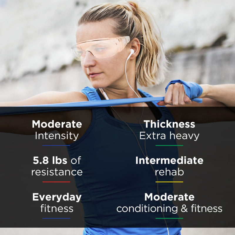 TheraBand® Exercise Resistance Band Blue 6 Inch X 25 Yard X-Heavy Resistance (480033_EA) 1/EA