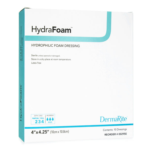HydraFoam™ Foam Dressing 4 X 4-1/4 Inch Without Border Waterproof Backing Nonadhesive Rectangle Sterile (719722_EA) 1/EA