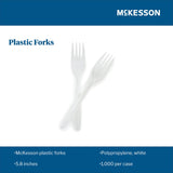 McKesson Fork Medium Weight White Polypropylene (959243_CS) 1000/CS