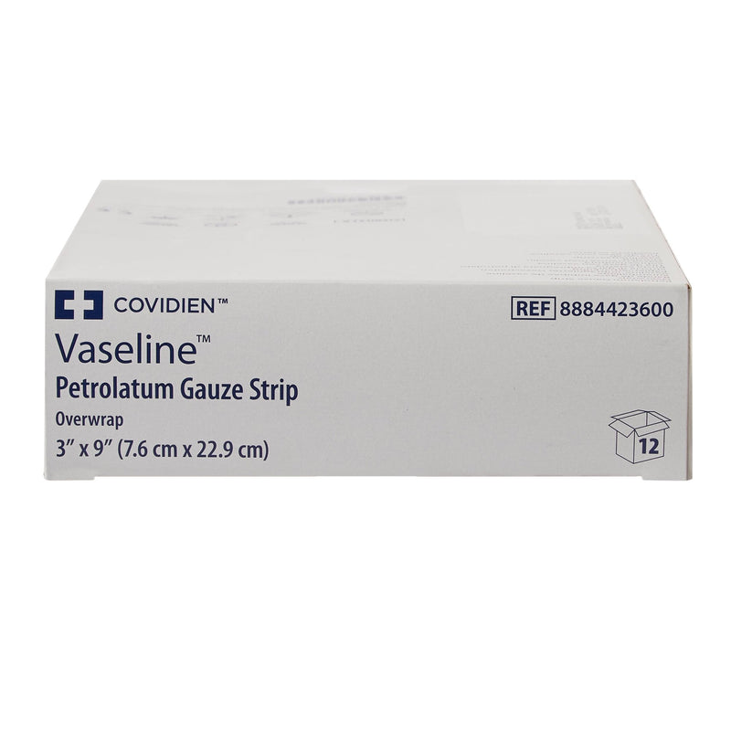 Vaseline® Petrolatum Impregnated Dressing Rectangle 3 X 9 Inch Sterile (32733_CS) 72/CS