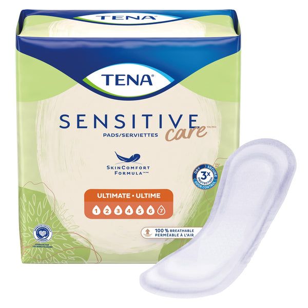 TENA® Sensitive Care Ultimate Bladder Control Pad 16 Inch Length Heavy Absorbency Dry-Fast Core™ One Size Fits Most (1059420_CS) 40/CS