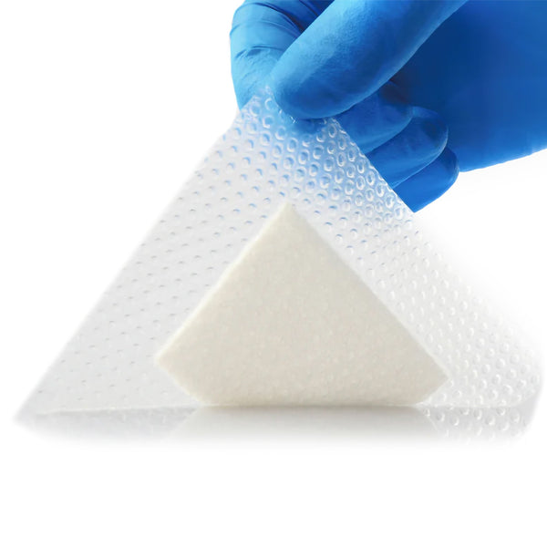 ExcelSAP™ Super Absorbent Dressing Silicone Adhesive 4 X 4 Inch Square (1192609_EA) 1/EA