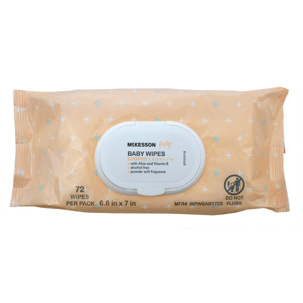 McKesson Baby Wipe Soft Pack Scented 72 Count (999738_PK) 72/PK