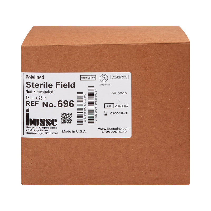 Busse Hospital Disposables General Purpose Drape Poly Lined Towel Drape 18 W X 26 L Inch Sterile (153440_BX) 50/BX
