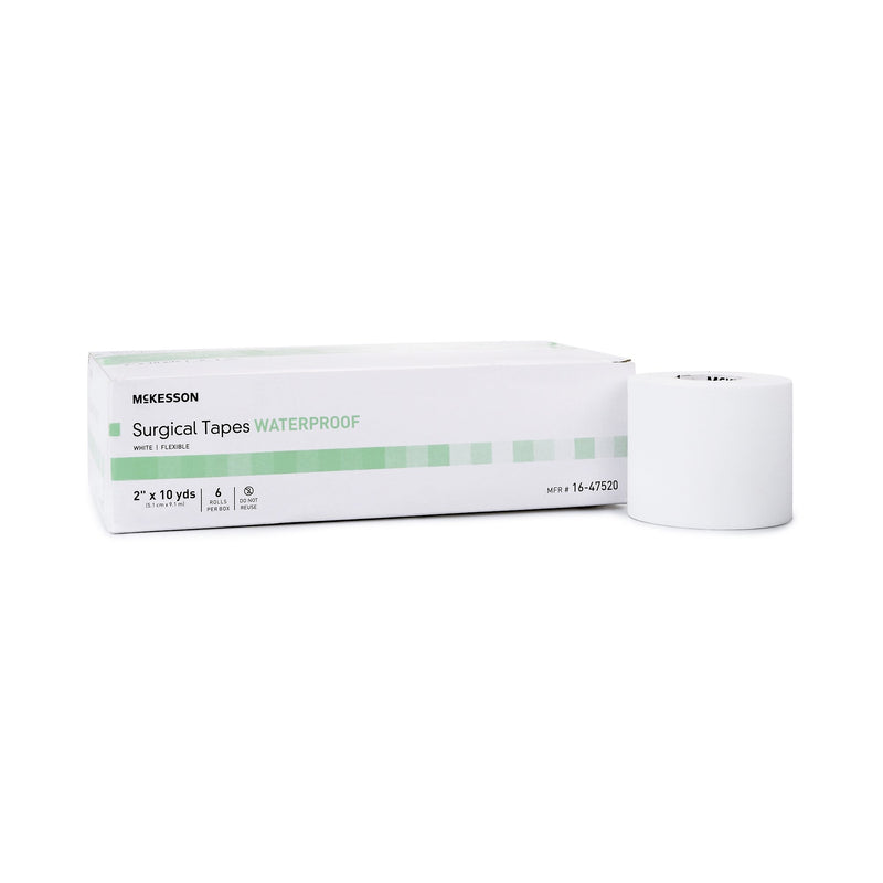 McKesson Waterproof Medical Tape White 2 Inch X 10 Yard Adhesive NonSterile (520284_EA) 1/EA