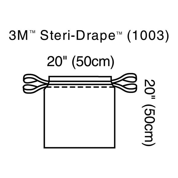 3M™ Steri-Drape™ Surgical Drape Isolation Drape 20 W X 20 L Inch Sterile (142526_EA) 1/EA
