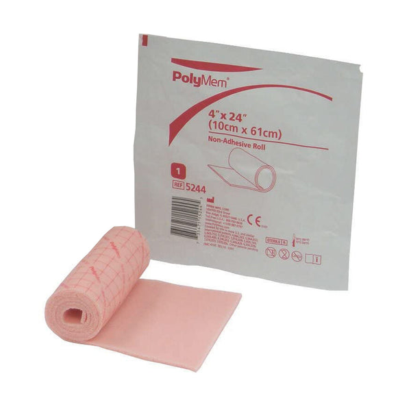 PolyMem® Foam Dressing 4 X 24 Inch Without Border Film Backing Nonadhesive Roll Sterile (293901_EA) 1/EA