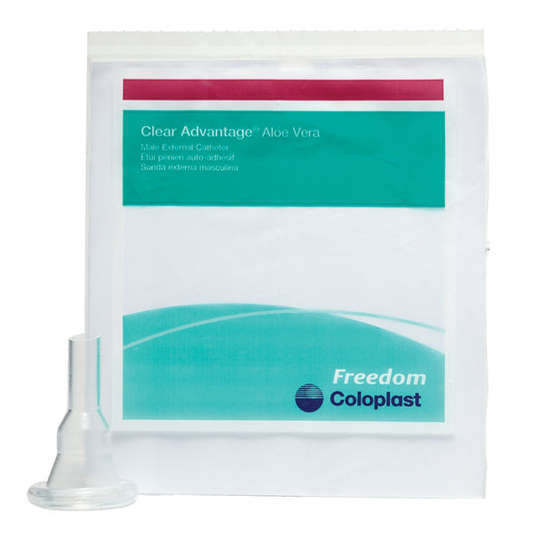 Freedom Clear® Male External Catheter Self-Adhesive Strip Vinyl Large (331550_BX) 100/BX