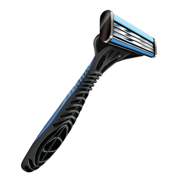 AccuThrive® Personal Razor with Lubricating Strip Single Edge Triple Blade NonSterile Reusable (1249031_CS) 100/CS