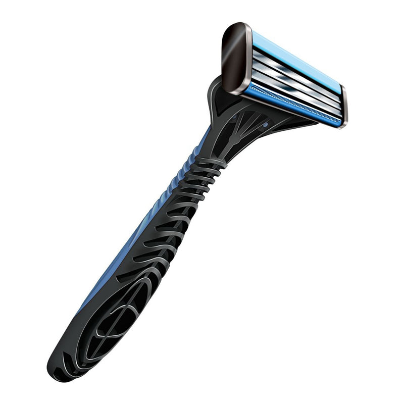 AccuThrive® Personal Razor with Lubricating Strip Single Edge Triple Blade NonSterile Reusable (1249031_CS) 100/CS