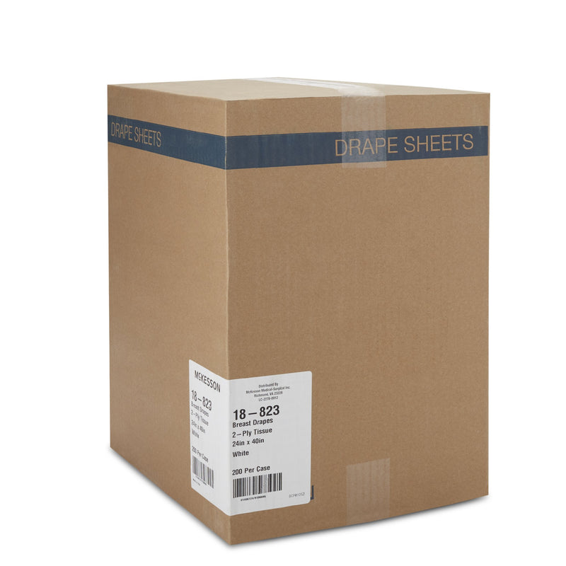 McKesson General Purpose Drape Breast Drape 24 W X 40 L Inch NonSterile (180616_CS) 200/CS