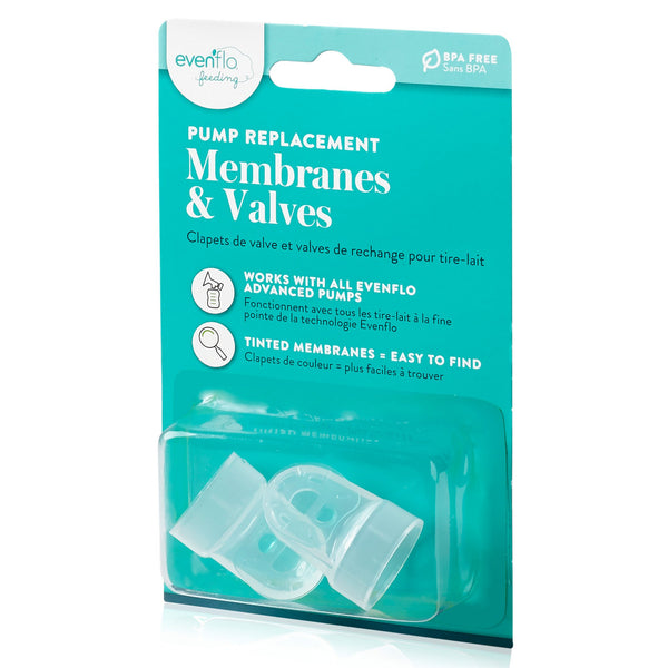 Evenflo Breast Pump Replacement Membrane and Valve For All Breast Pumps (1041182_CS) 24/CS