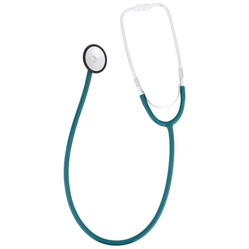 McKesson General Exam Stethoscope Teal Blue 1-Tube 21 Inch Tube Single Sided Chestpiece (363740_EA) 1/EA